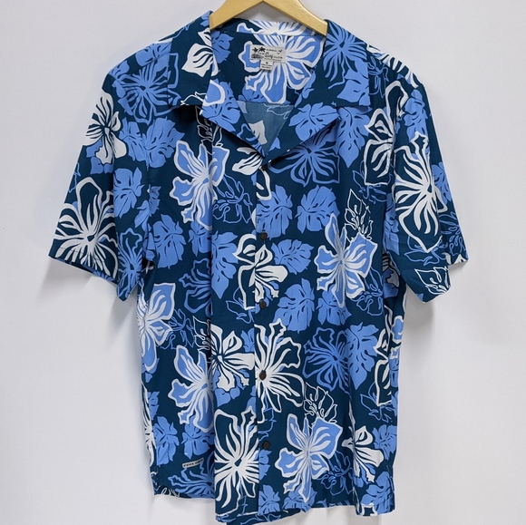 Vintage US Surf Club Hawaiian Button Down Shirt, Floral Shirt, Medium - Picture 2 of 10